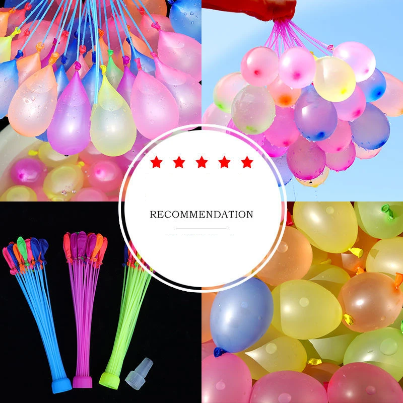 

111 Pcs/bag Water Balloons Fun Summer Outdoor Toys Balloon Bunch Water Balloon Bomb Novelty Gag Kids Gifts Kawaii Party