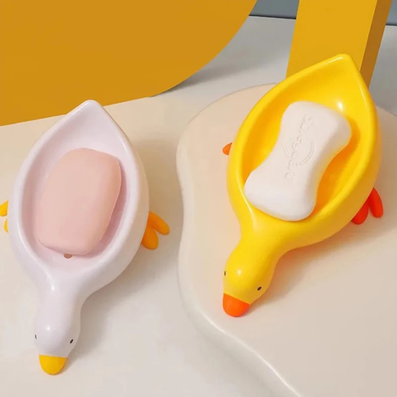 Поднос для мыла самоосушивающаяся полка милая креативная стойка в форме утки