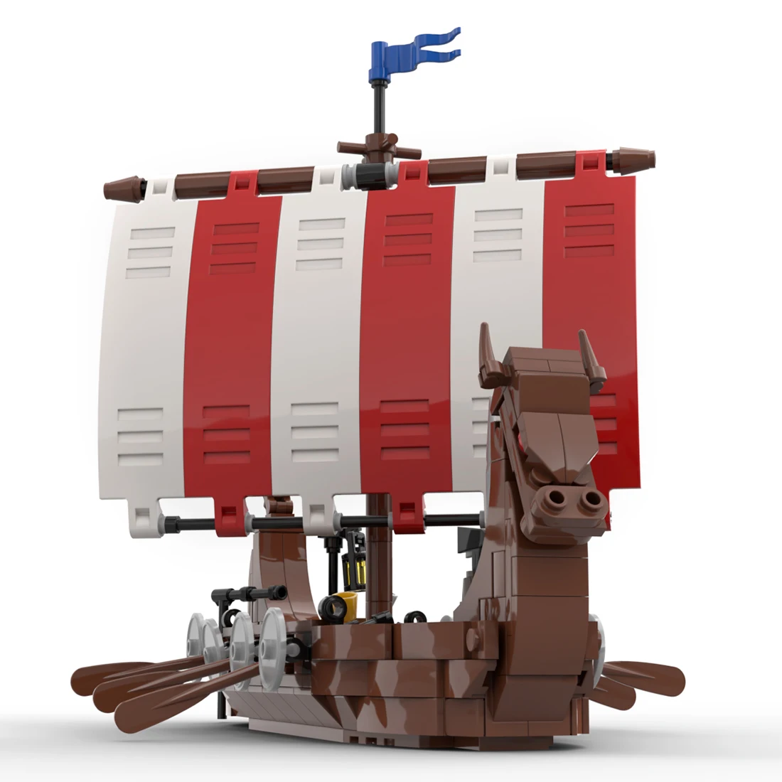 

Авторизованный товар, модель 314 шт./компл. The Viking Longship, средневековый тематический дизайн, набор строительных блоков