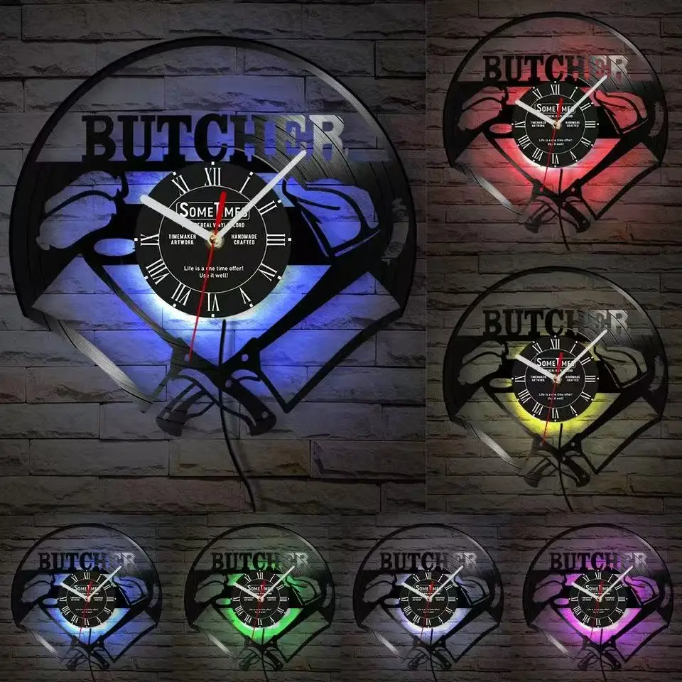 Настенные часы из винила