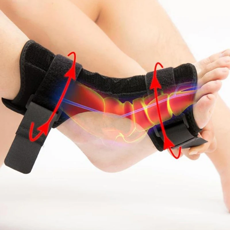 

1Pc Foot Drop Orthosis Plantar Fascia Support Ankle Foot Drop Orthosis Footrest Wind Correction Paralysis Fixation Belt Device