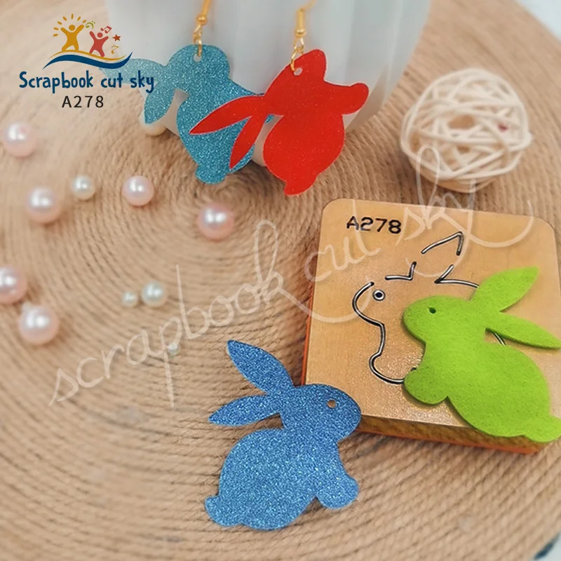 

Серьги в виде кролика «сделай сам» A278 Muyu, деревянная форма, пресс-формы для скрапбукинга, пресс-формы, подходящие для общего рынка машин