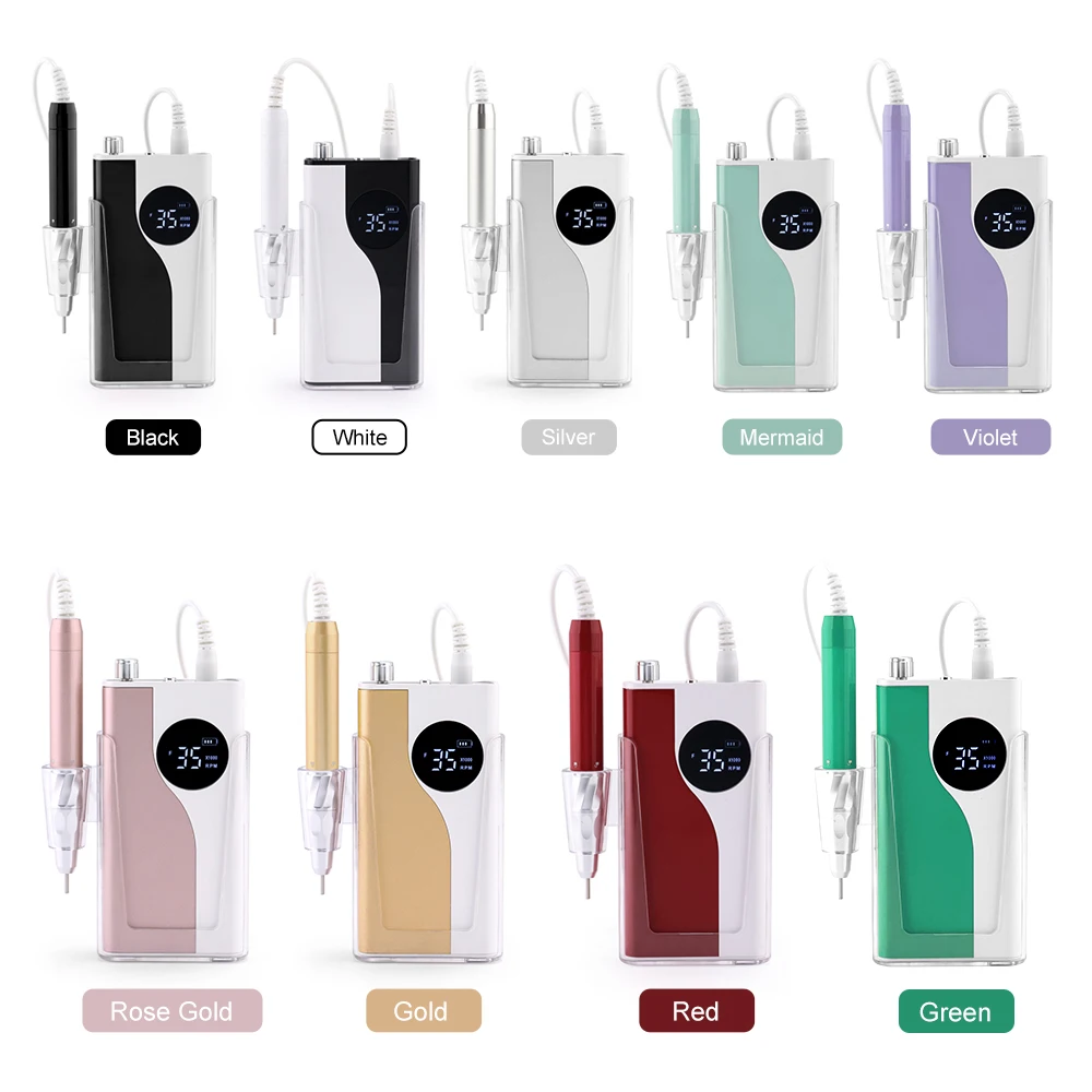 Бесщеточная дрель для ногтей 35000 об/мин 85 Вт перезаряжаемая электрическая