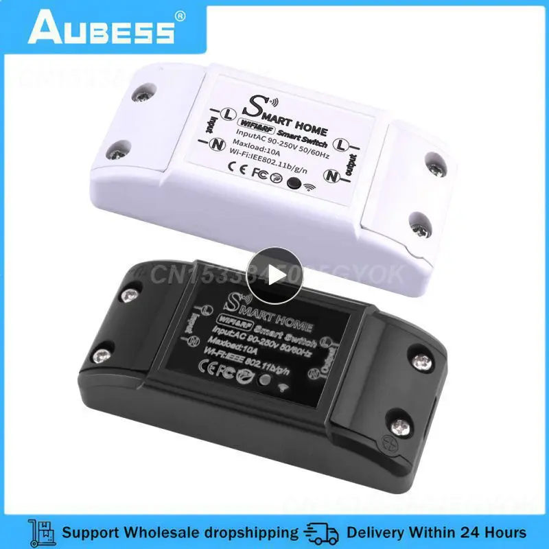 Умный переключатель Share Tuya Wi-Fi, модуль смарт-контроллера 10 А, четыре способа управления, переменный ток 90-250 В, 60 Гц/50 Гц, Rf 433, 1 ~ 8 шт.