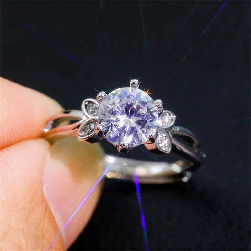 Женское кольцо регулируемое искусственный циркон для отдыха милое