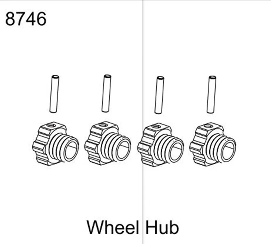 

Аксессуары для ZD Racing MX-07 1/7 колесо радиоуправляемого автомобиля Hub 8746
