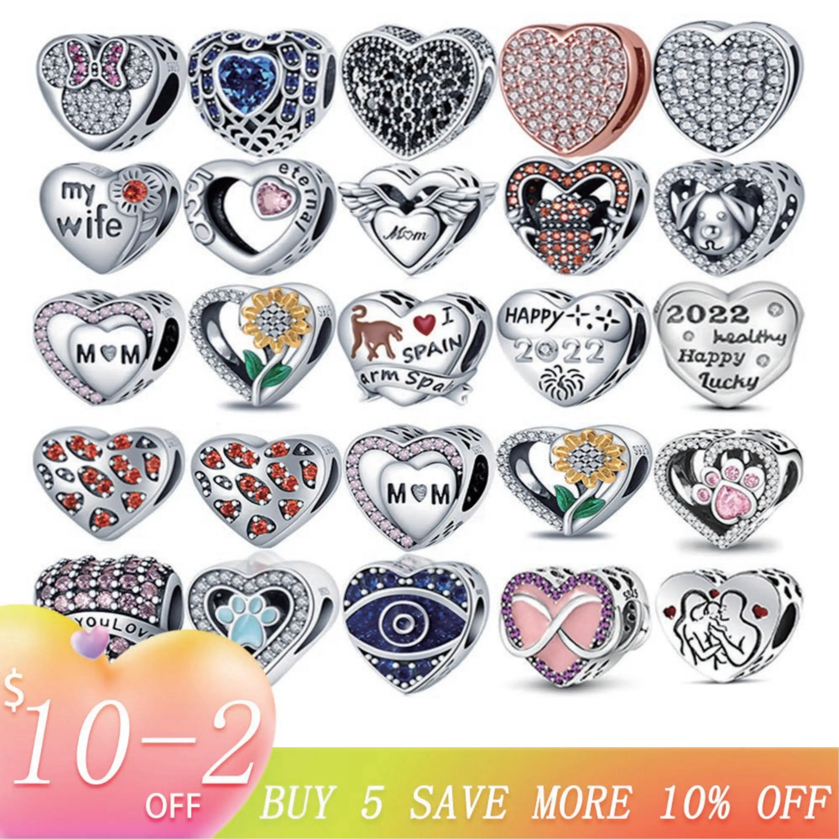 

New Charms Plata De Ley 925 Sterling Silver Fits Original Bracelet Necklace Silver Charm Bead Women Pendant Beads Diy Jewelry