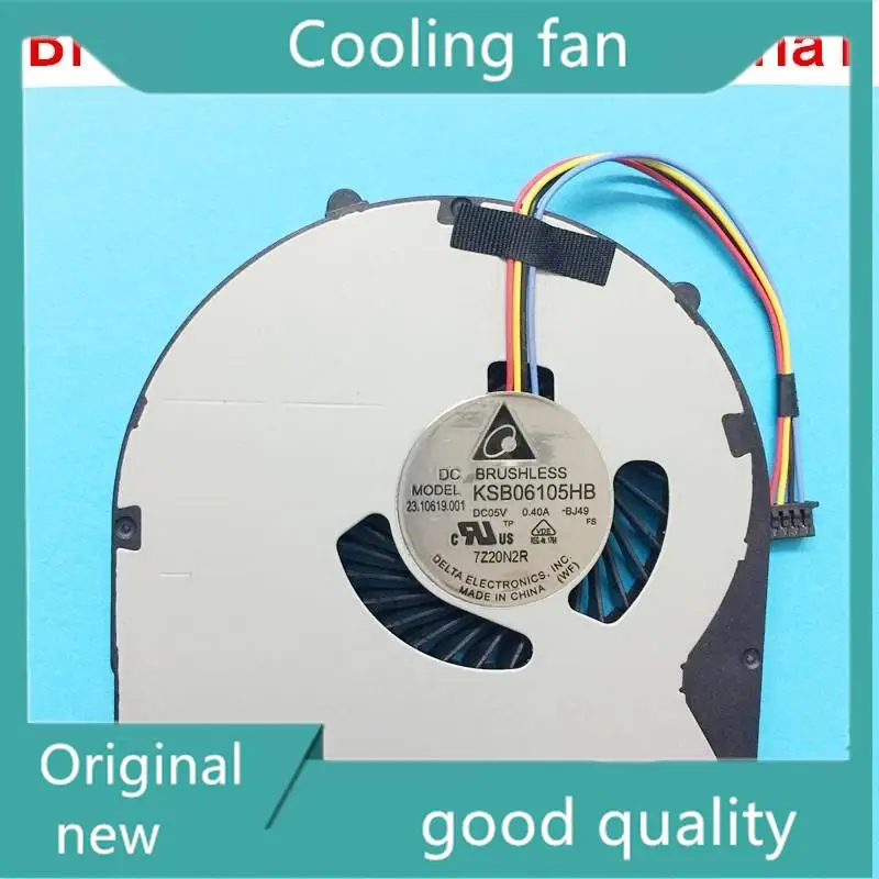 

New laptop CPU cooling fan Cooler radiator Notebook for lenovo DC MODEL BRUSHLESS KSB06105HB-BJ49 DC05V 0.40A FS 23.10619.001