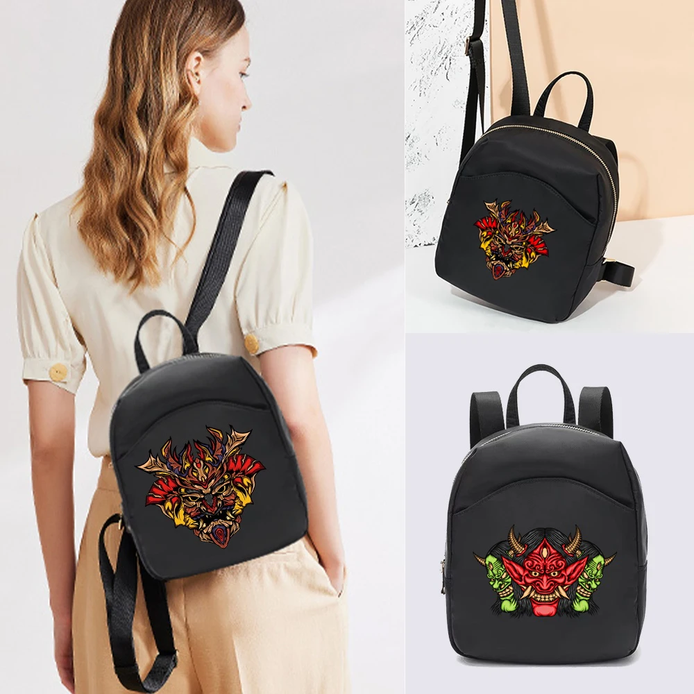 

Mini Women's Backpacks Trend 2022 Female Bag Monster Printing Small Feminina Casual Backpack School Bags for Teen Girls Knapsack