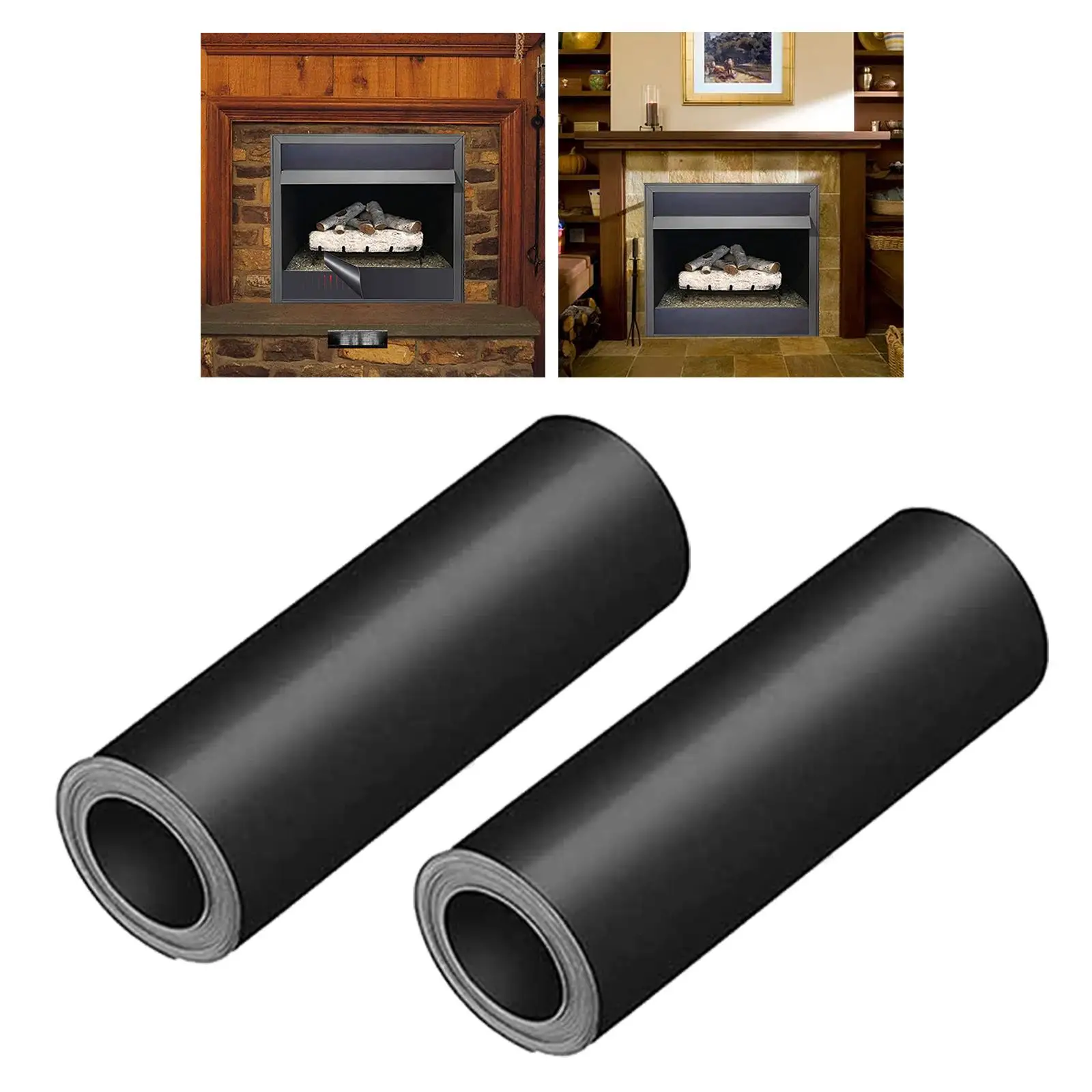 

Magnetic Fireplace exhaust cover 2 Pieces Easy to Install for Home Hotel Office