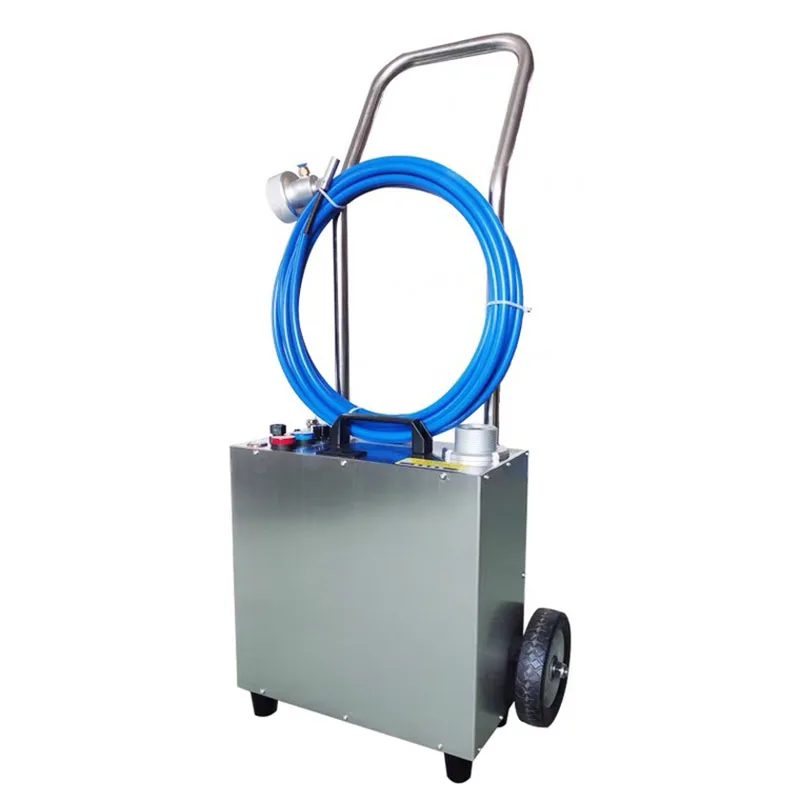 

Pipeline cleaning machine central air conditioning cleaning gun machine condenser pipe dredging stainless steel cart