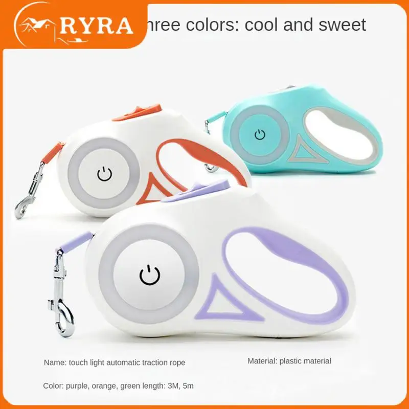 

Вращающаяся веревка фиолетового цвета, удобный поводок Telescópico, не ржавеет, поводок для животных, товары для отправки, автоматический поводо...