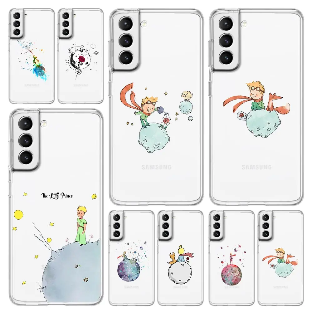 

The Little Prince Cute Anime Phone Case For Samsung Galaxy S23 S22 S20 FE S21 Ultra 5G S10 S10E S9 S8 Plus Note 10 20 Soft Cover