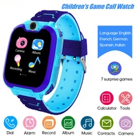 kids smart watches puzzle game play music camera calculator support sd 2g sim card phone call clock children smartwatch