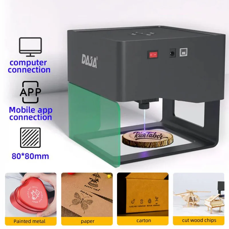 

DAJA Laser Engraver CNC DIY DJ6 Laser Engraving Machine 3000mw Fast Mini Logo Mark Printer Cutter Woodworking Wood Plastic