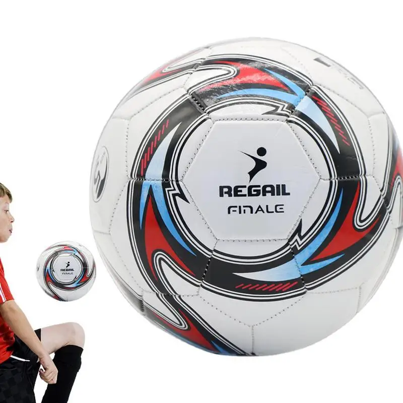 

Machine-Stitched Football Kids Competition Soccer Balls Waterproof Anti-Pressure Standard Size 5 Training Sports Gift For Kids
