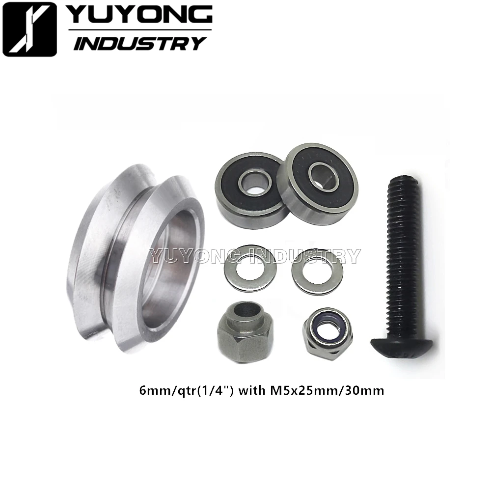 

Adjustable precise CNC Metal Dual v wheel kits with eccentric spacers for v-slot Rail OX CNC C-Beam parts