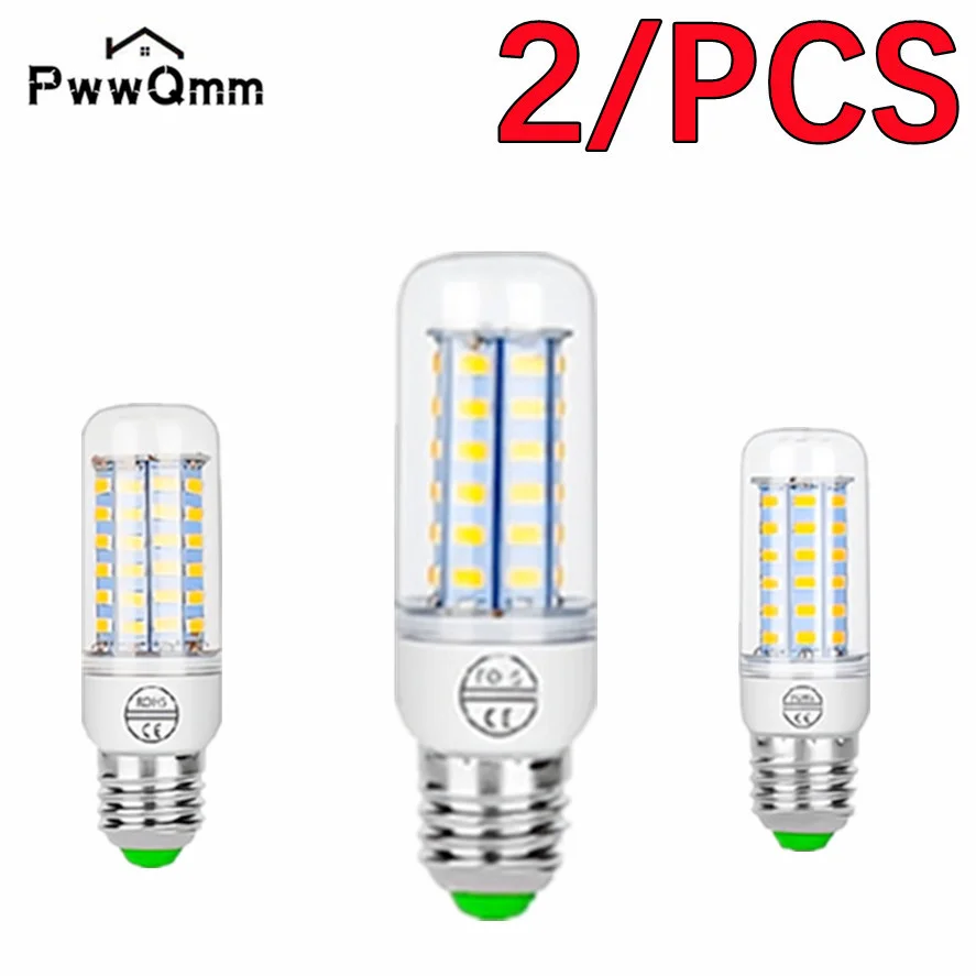 

2/PCS E27 Led Lamp 220V E14 Corn Lamp 3W 5W 7W 9W 12W 15W GU10 Lampada Led Bulb G9 Led Lamp Light B22 Chandelier Lighting 240V