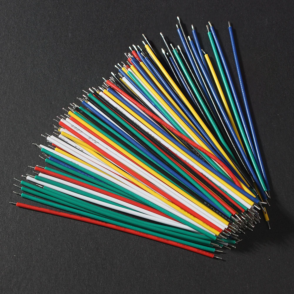 

120PCS High-Quality Electronic Wire 6 Color Jumper Kit for DIY Electronics, 24AWG Tinned Wire Set,PCB and Breadboard Cable Wire