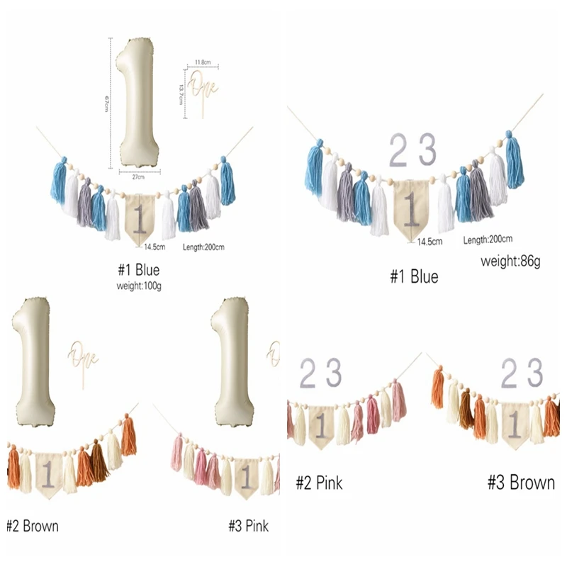 Детский фотографический баннер с кисточками для новорожденных
