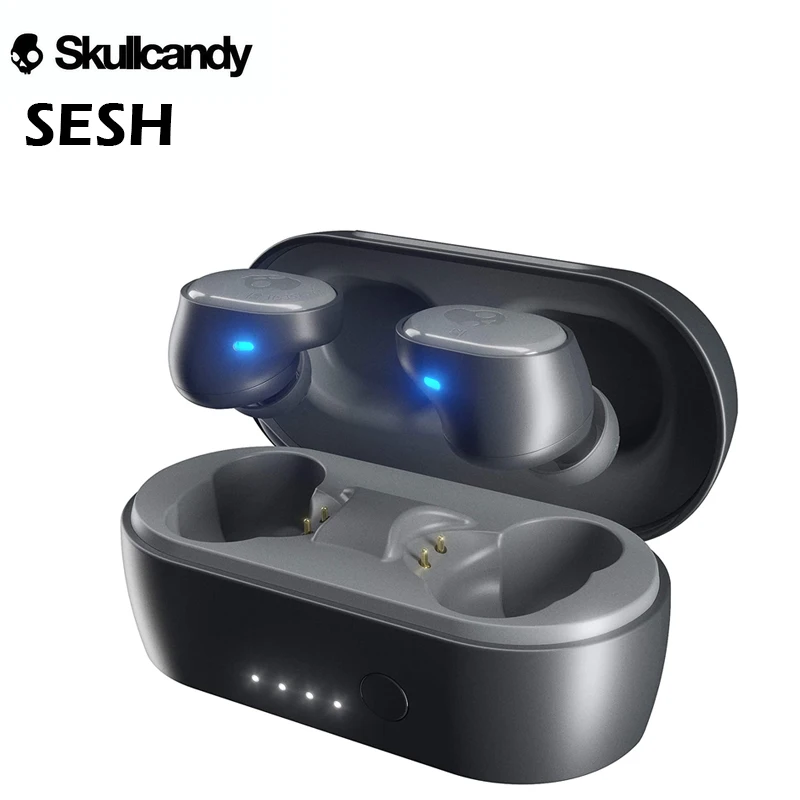 Skullcandy Sesh True Wireless In-Ear Bluetooth Earbuds with Microphone IP55 Waterproof Sports Earphones for iPhone/Android