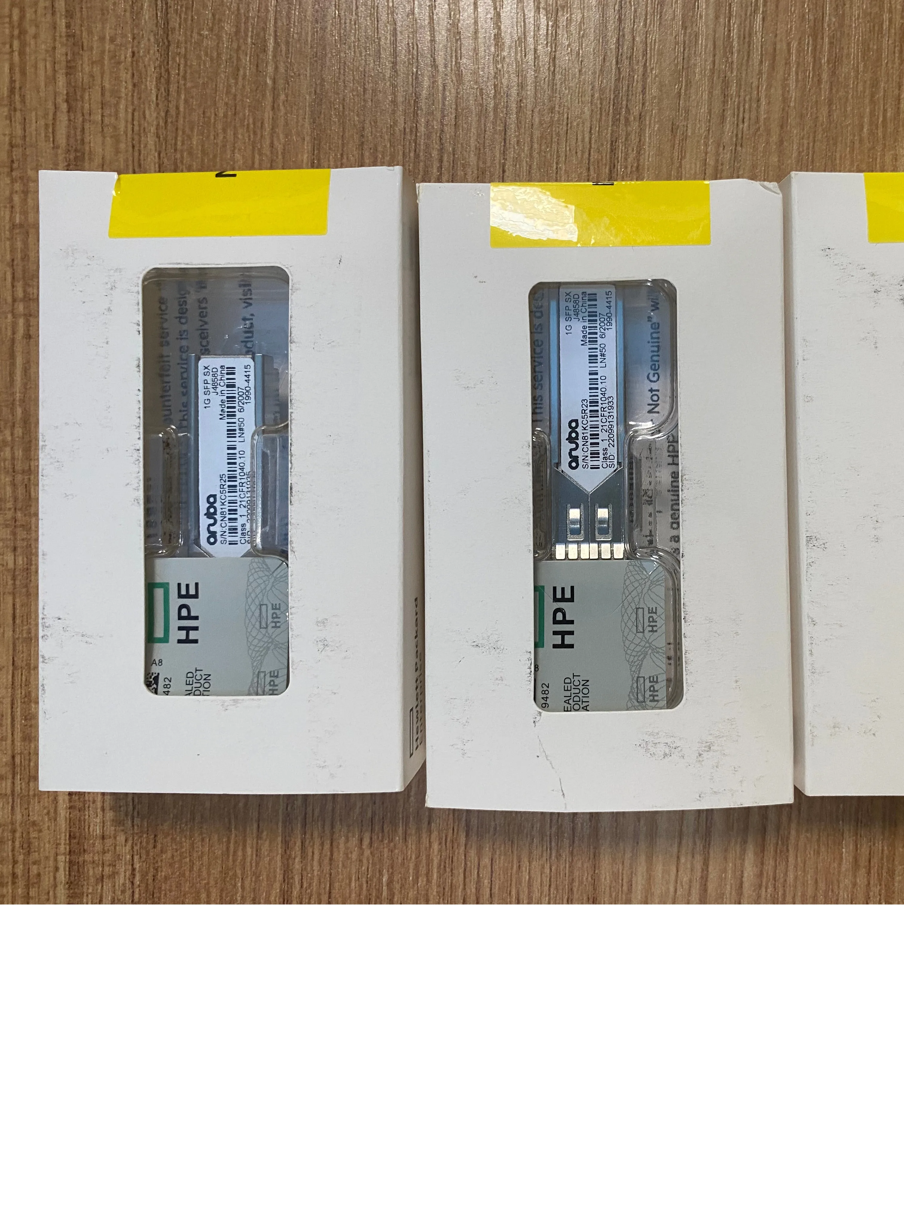

NEW J4858D 1000BASE-SX SFP 850nm 550m DOM Duplex LC MMF Transceiver Module for HPE Aruba Office Connect Switch Series