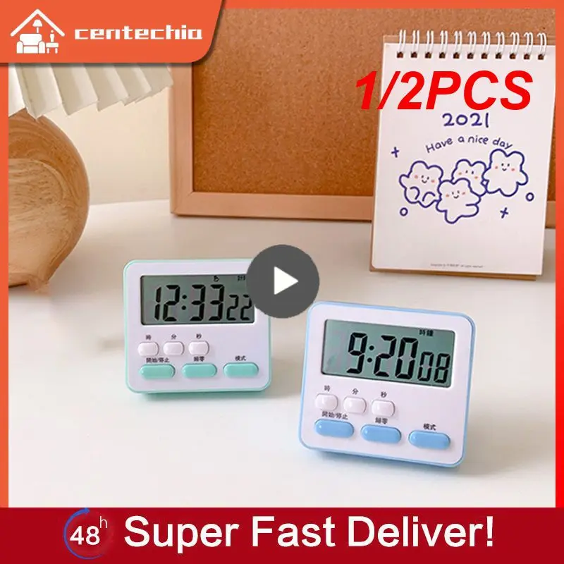 

1/2 шт., цифровые часы с магнитным обратным отсчетом