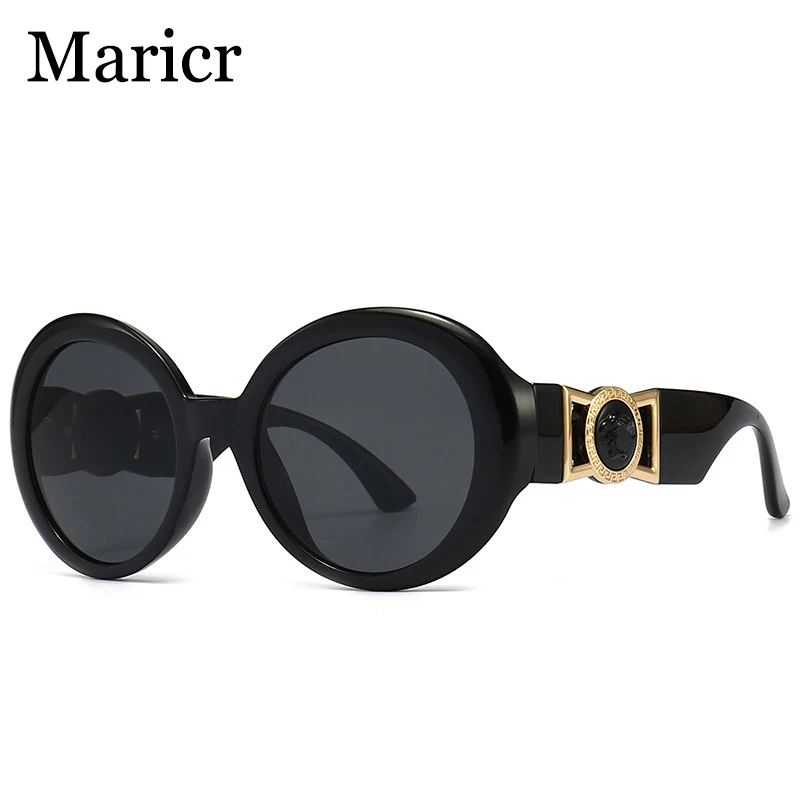 

Maricr New Retro Round Sunglasses Women Brand Designer Vintage Sun Glasses Women Coating Oculos De Sol Gafas lunette de soleil