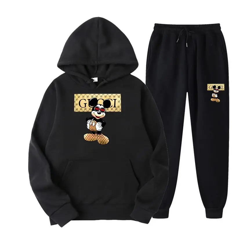 2022 New Fall/winter Women's Hoodie Suit Men's Hoodie Brand Trousers Casual Jogging Suit Sweatshirt Women's Pullover