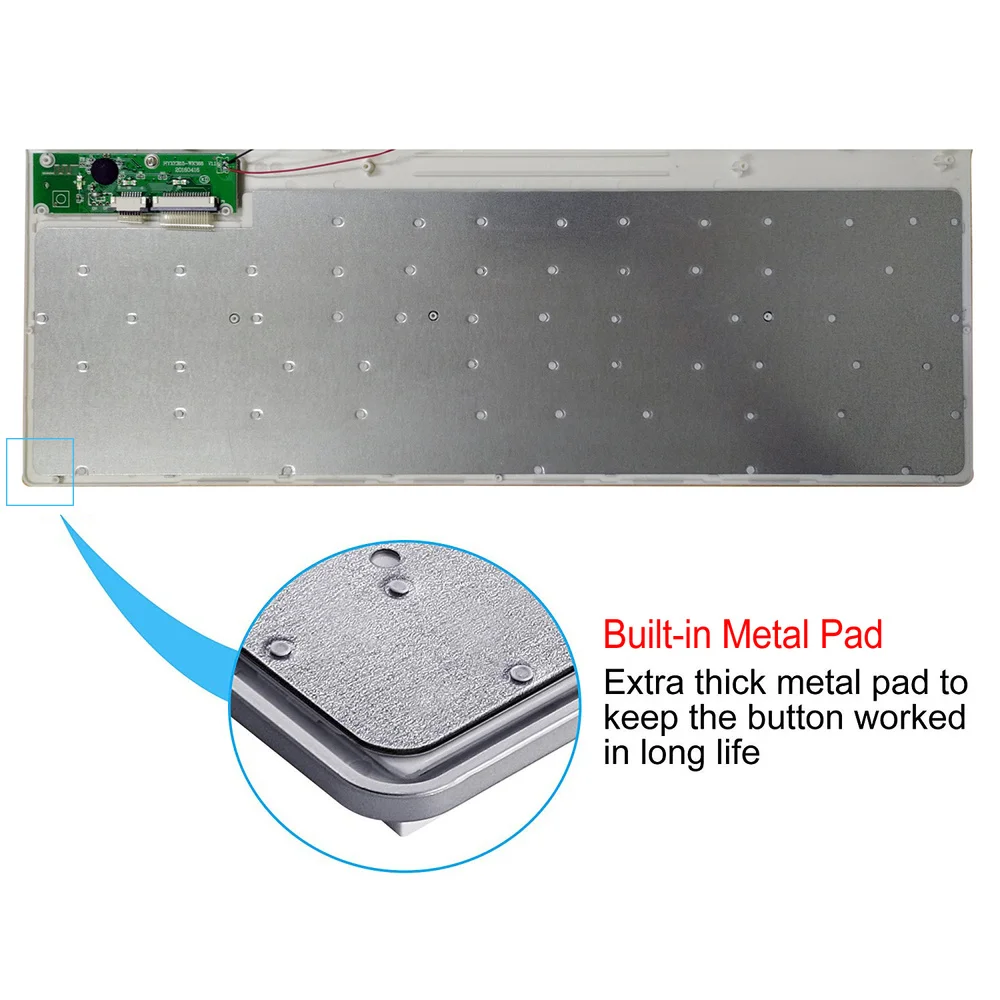 Ультратонкая беспроводная клавиатура и мышь с ивритом английскими иероглифами