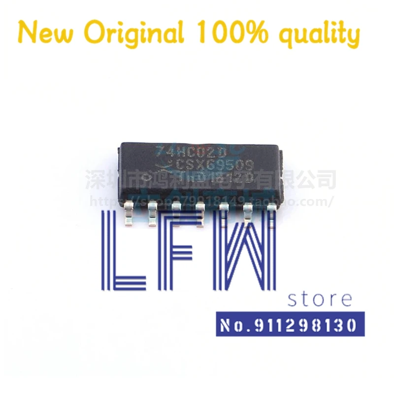

10pcs/lot 74HC02D 74HC02 SN74HC02D HC02 SOP14 Chipset 100% New&Original In Stock