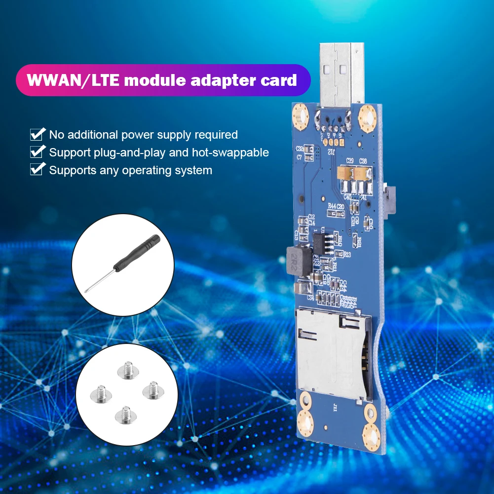 Мини-адаптер PCI-E к USB + слот для SIM-карты pin компьютерной модульной карты WWAN LTE |