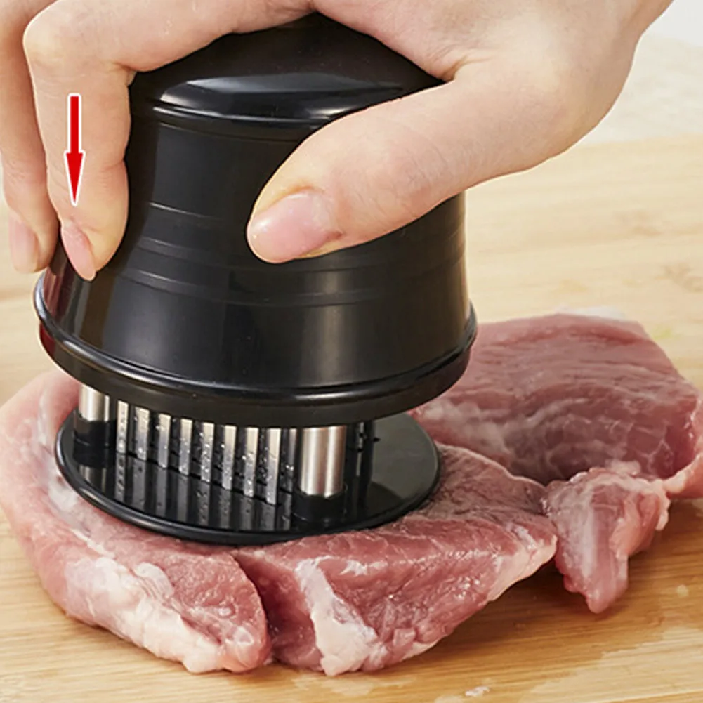 

BBQ Meat Tenderizer 56 Stainless Steel Needle Blades Tenderizer Tool Kitchen Cooking Tool for Tenderizing Steak Beef