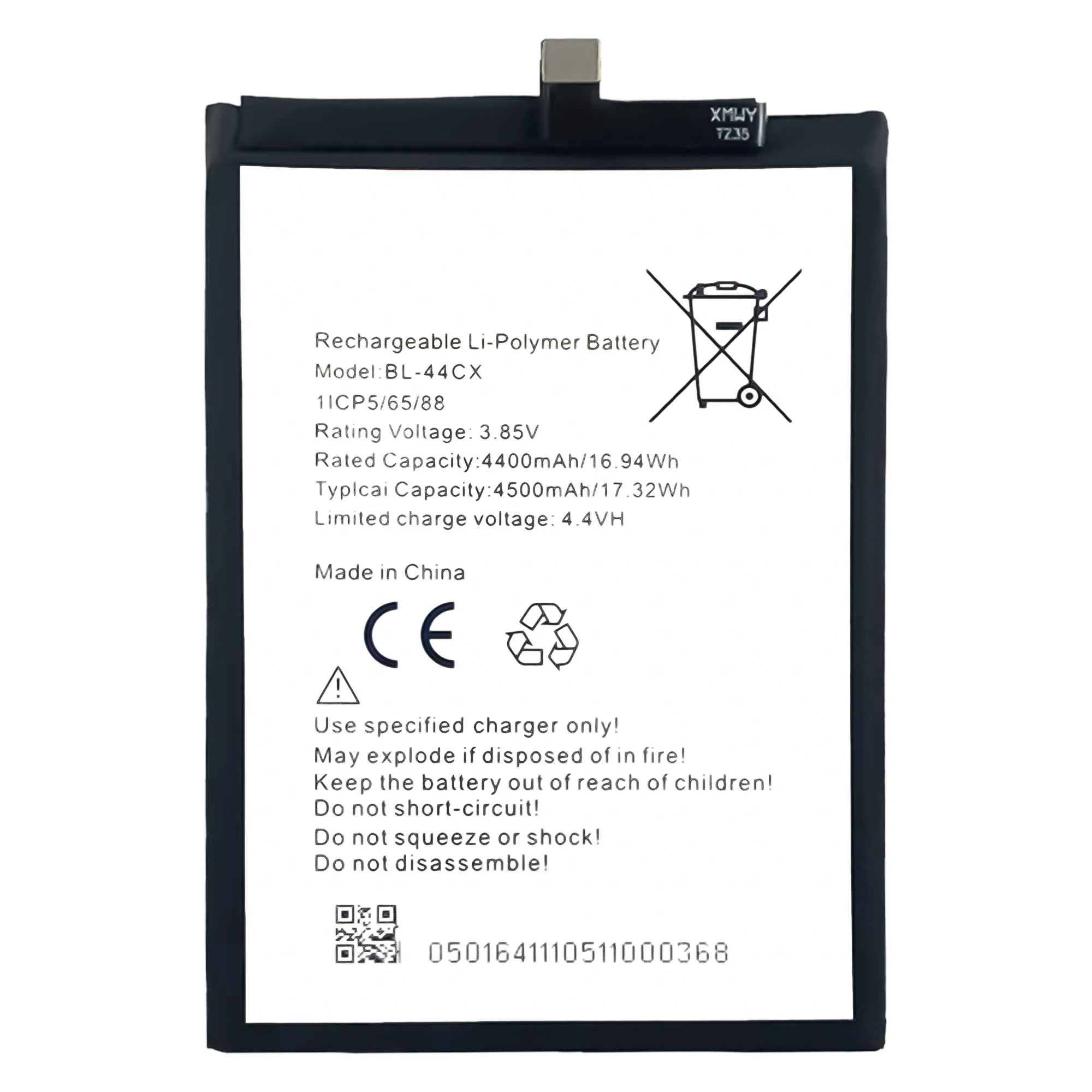 compatible for infinix x687zero 8ce9 bl44cx 4500mah phone battery series free global shipping