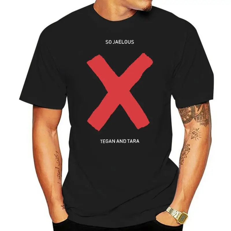 

So Jealous X Tegan And Sara Short Sleeve Regular Tees Black Mens T Shirt