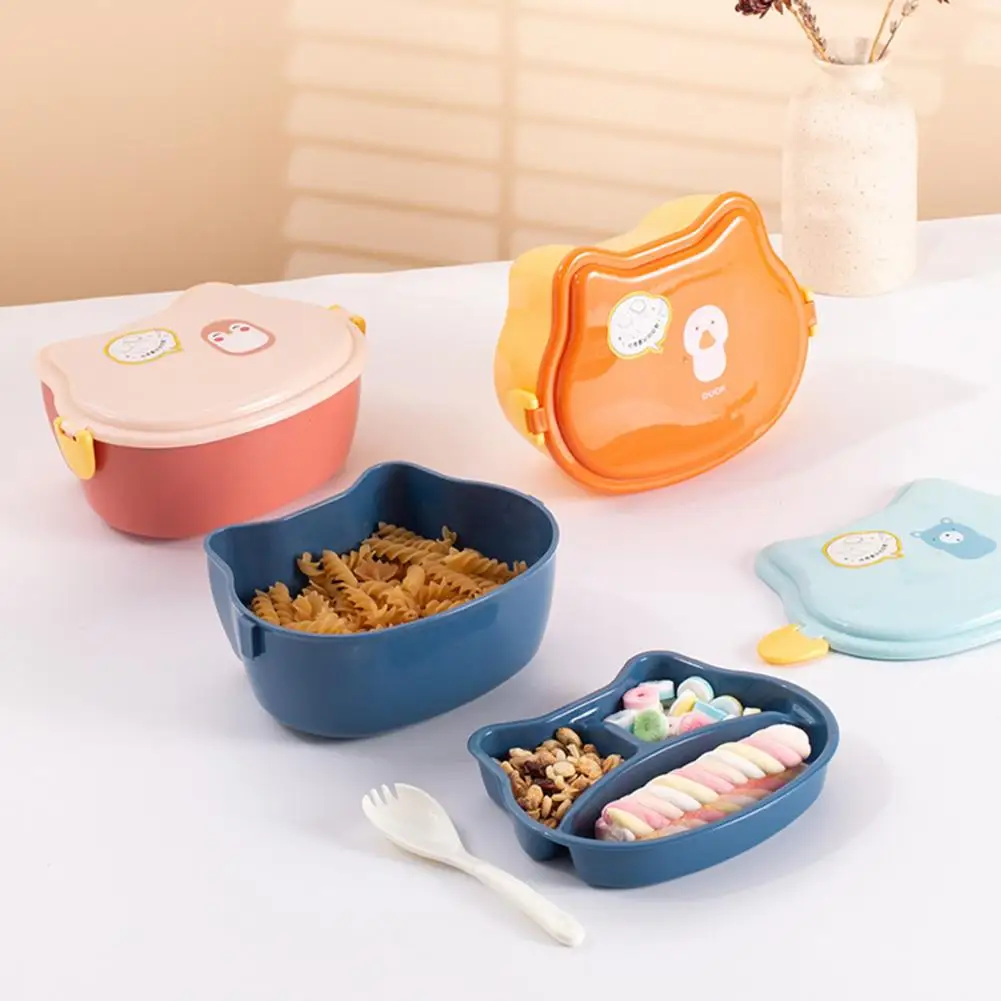 

Lunch Food Box Useful Buckle Closure Compartment Picnic Supplies Bento Box Lunch Food Box