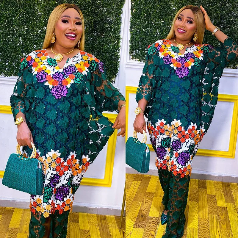 Африканские женщины Дашики Алмазная абайя мусульманские стильные длинные