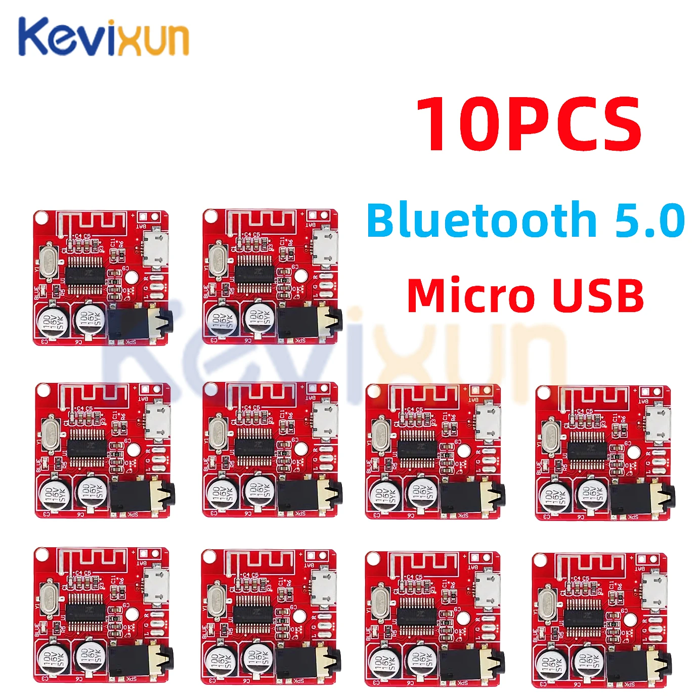 Плата аудиоресивера Bluetooth 3 7-5 В 5 0 усилитель MP3 беспроводная плата стерео