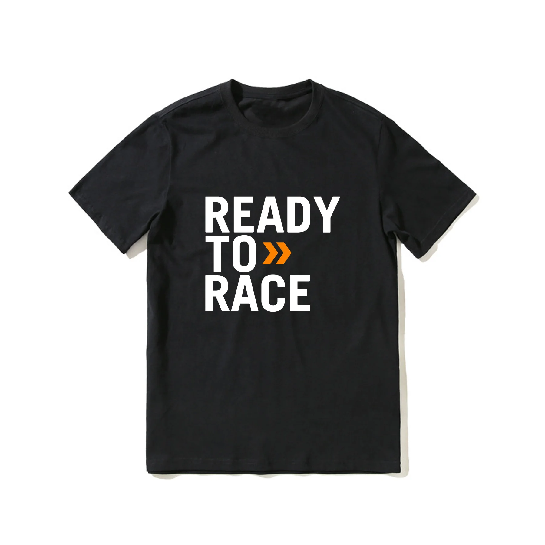 

2023 Hot Sale Summer 100% Cotton Black Ktm Ready To Race T Shirt Men Short Sleeves Cool Tee Hip Hop Streetwear T-shirt