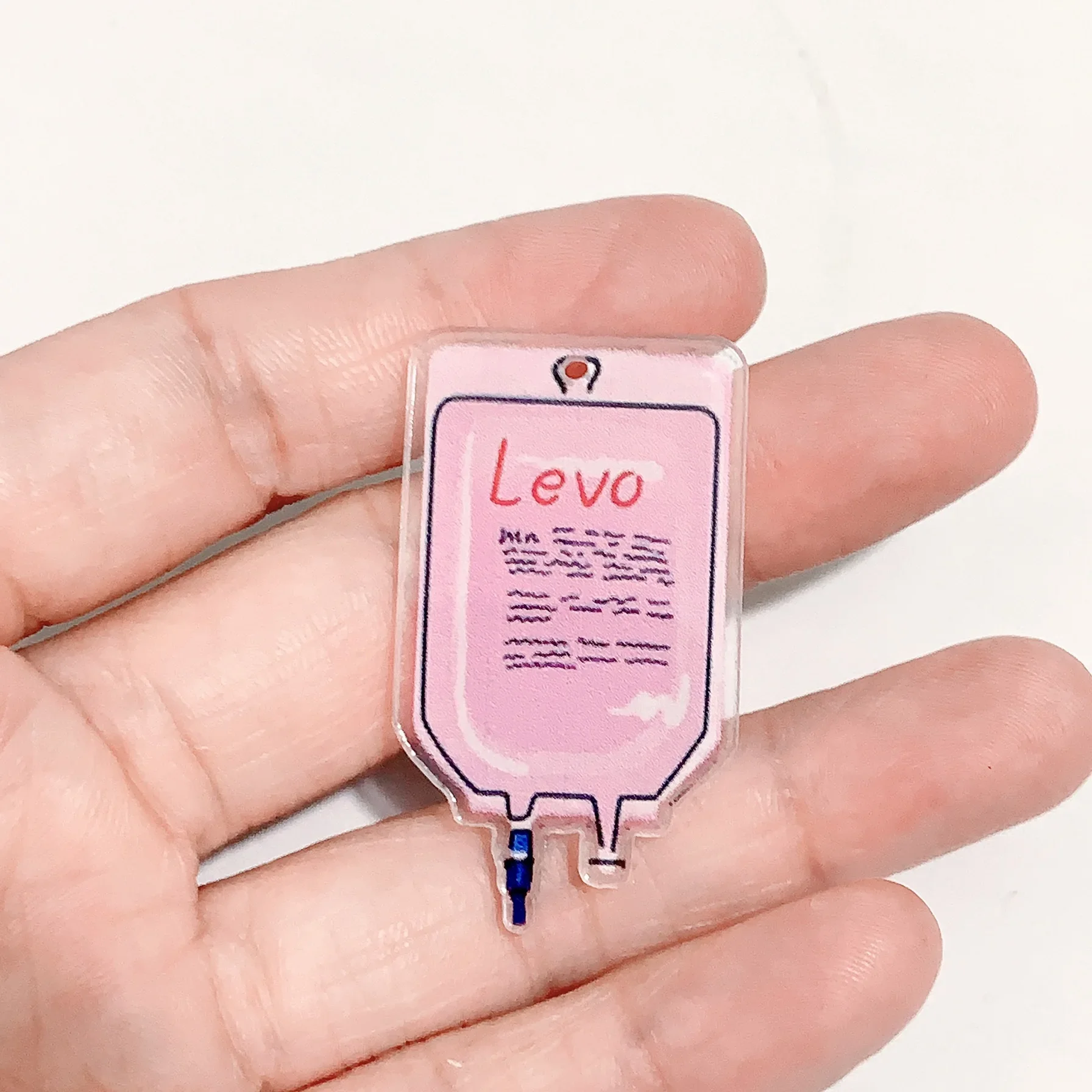 6 шт. смешанная розовая крышка медсестры акриловые подвески эпоксидная бутылка