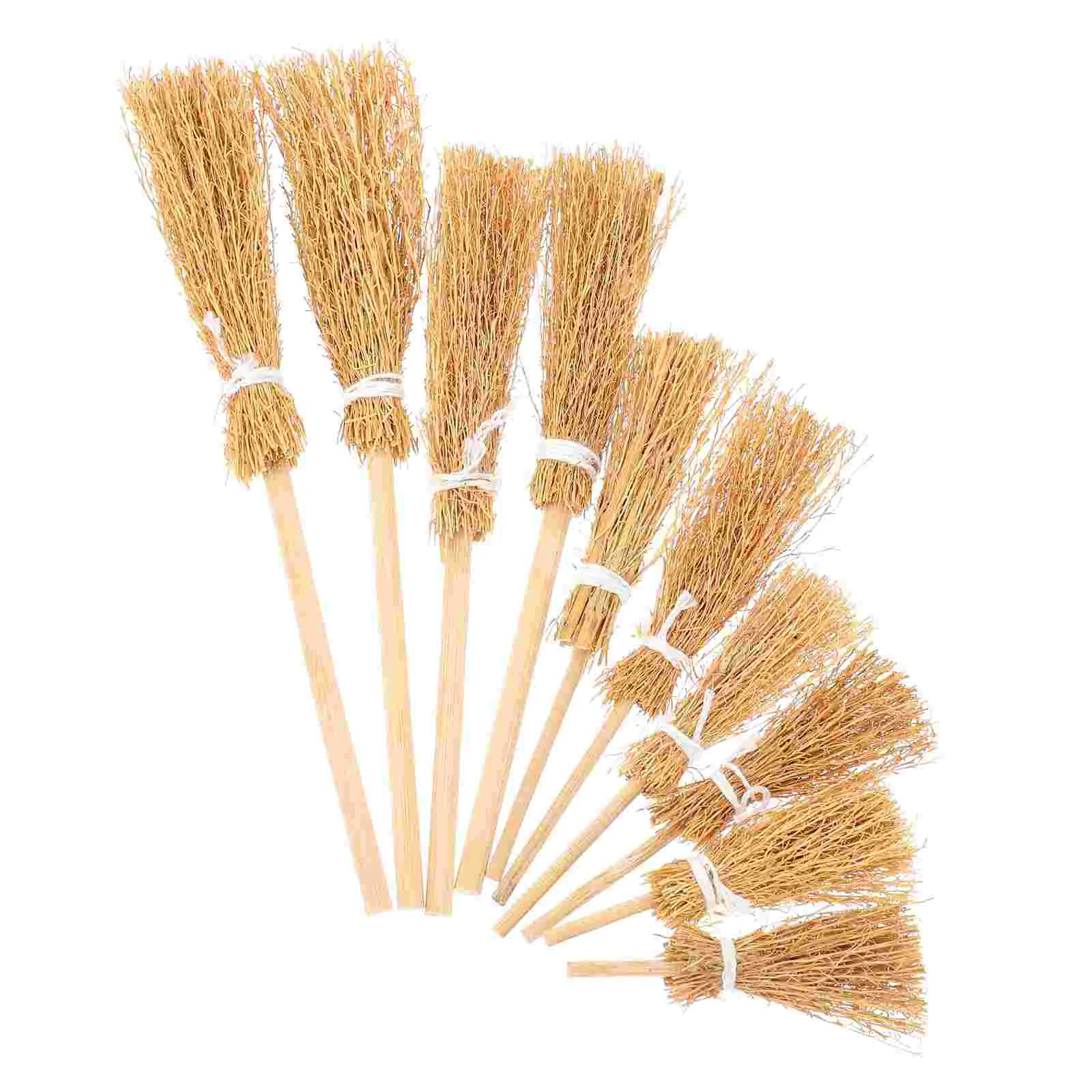 10 шт. мини-домик с метлой украшение имитация метлы декор ручной аксессуар для