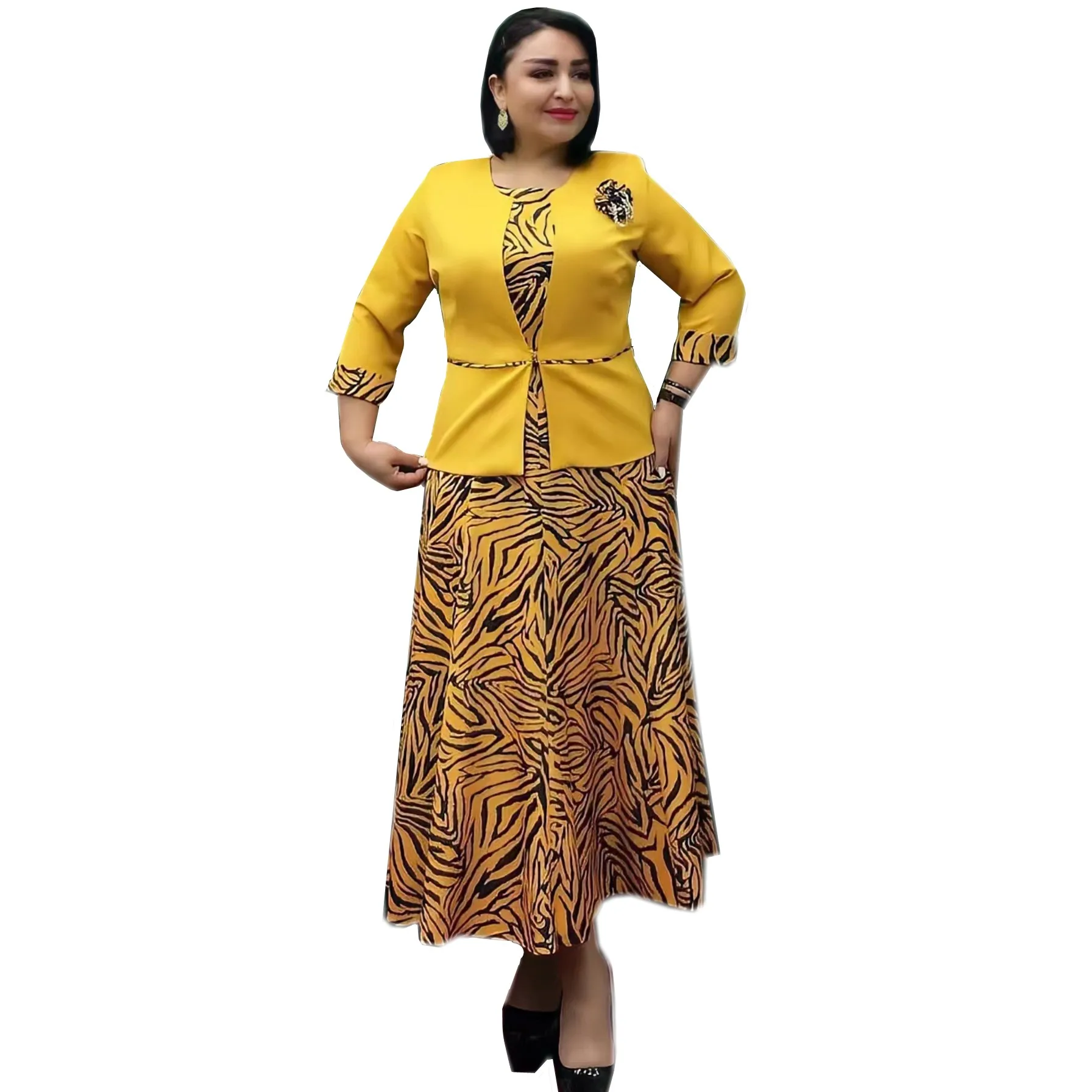 

2 Piece Set African Clothes For Women New Dashiki Traditional Tops And Dress Suits Elegant Turkish Wedding Party Dresses Outfit