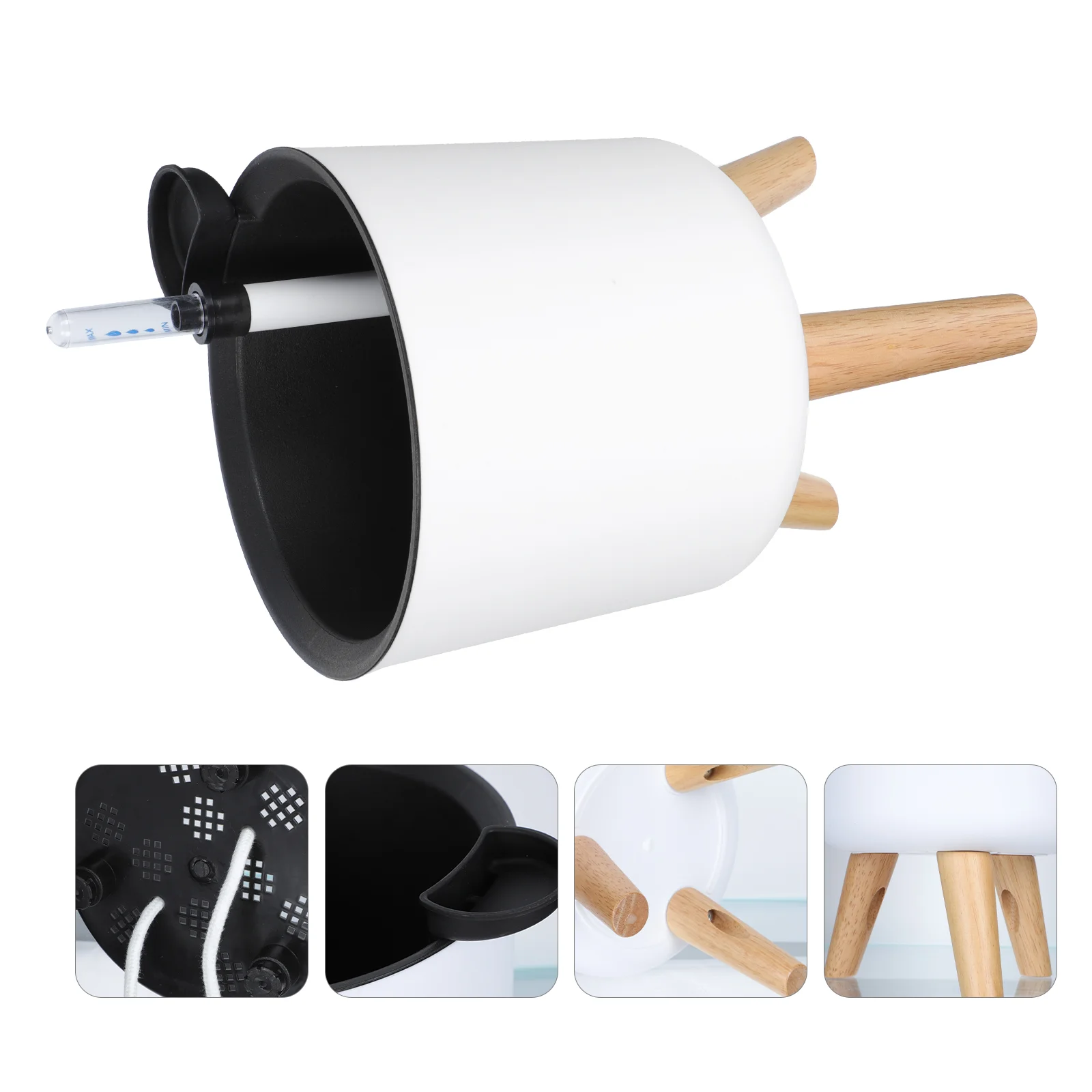 

Watering Self Pot Planter Flower Pots Water Indoor Level Planters Orchid Decorative Container Indicator Gardening Leg Round