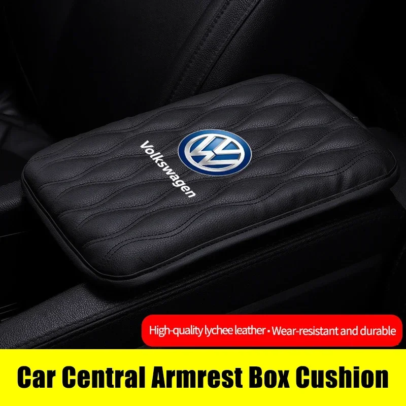 Фото Колпачки для клапанов для VW Volkswagen Jetta MK5 Golf, коврик для подлокотника автомобиля, водонепроницаемый защитный коврик для Volkswagen Passat Santana №2