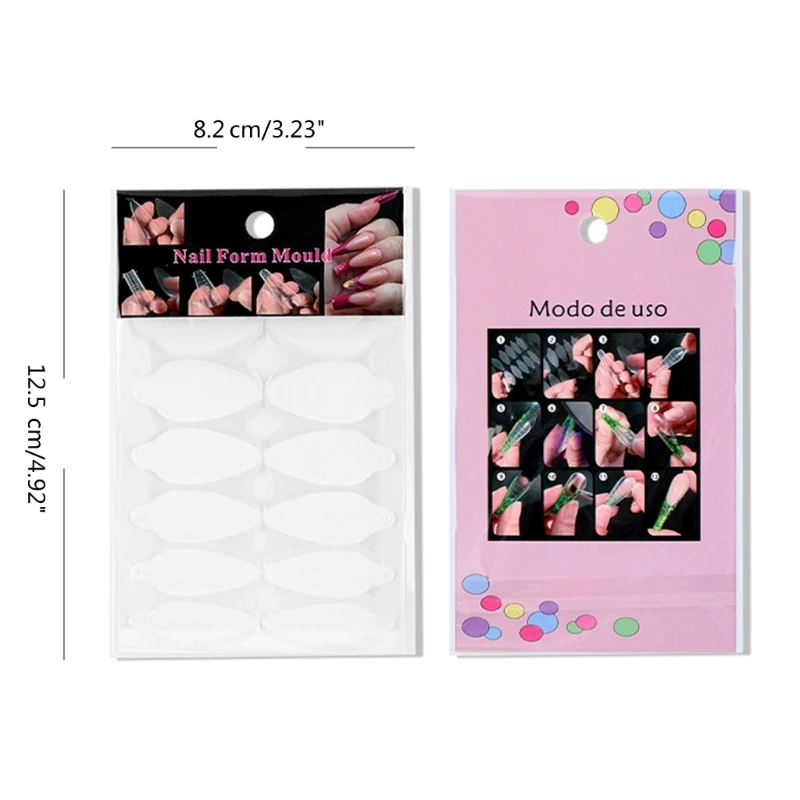 24 шт./пакет форма для ногтей наклейки акриловые шаблоны маникюра Прямая поставка