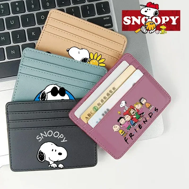 Кошелек для монет Snoopy арахис аниме держатель кредитных карт паспорт кошелек из