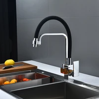 pure copper rotatable faucet one in and two out of the kitchen basin direct drinking water purifier three in one