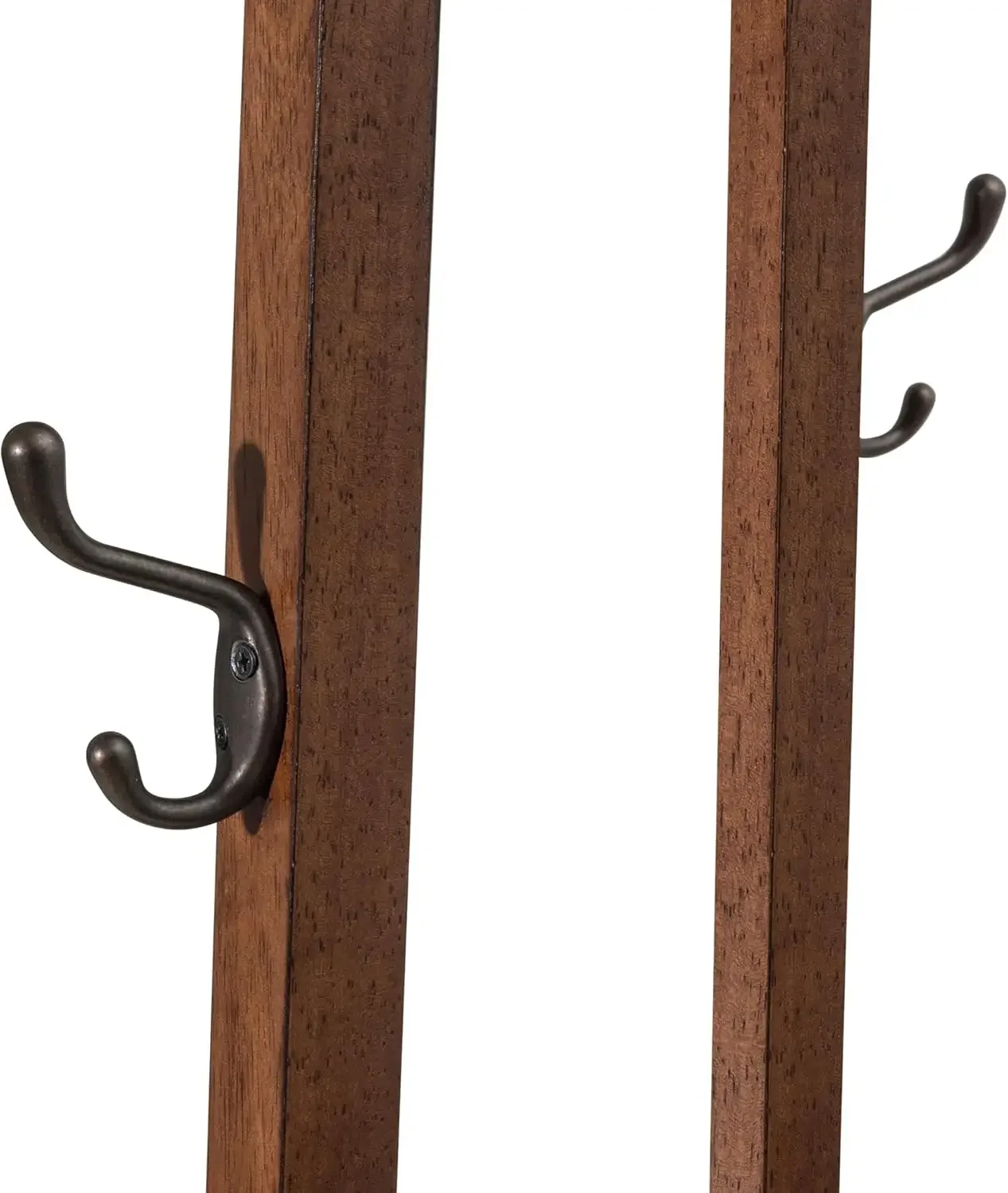 Деревянная сверхпрочная вешалка с 12 крючками и 3-х ящиком 1 кофе