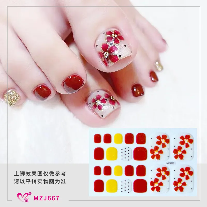 

Toe stickers cute fruit flowers little toe nail stickers 3d nail stickers nails accesories Stickers for nails