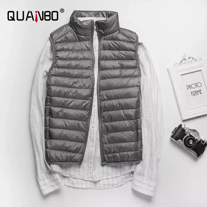 New2022 Lightweight Water-Resistant Packable Puffer Vest 2021 new Winter Men Duck Down Vest Coat